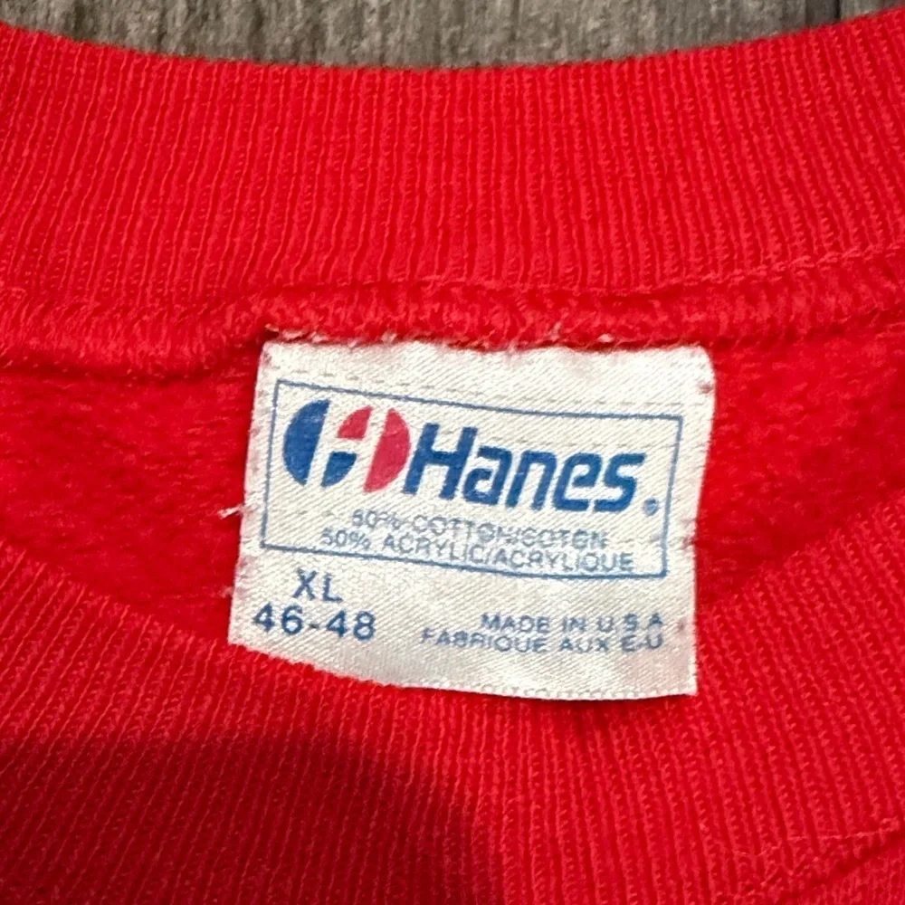 Vintage 1980s Hanes Red San Francisco California Crewneck Sweater